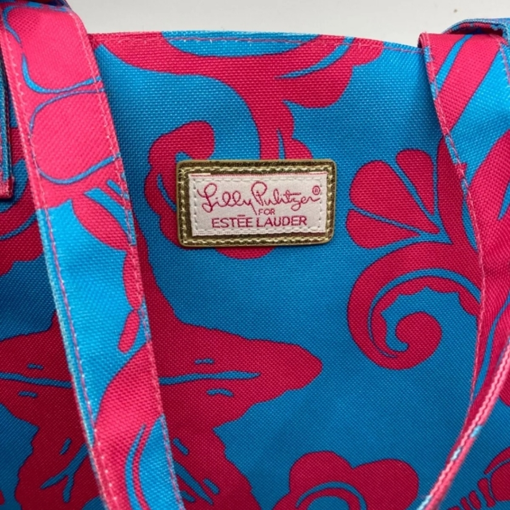 🏖LILLY PULITZER CRAB SEASHELL TOTE NEW - Picture 3 of 6
